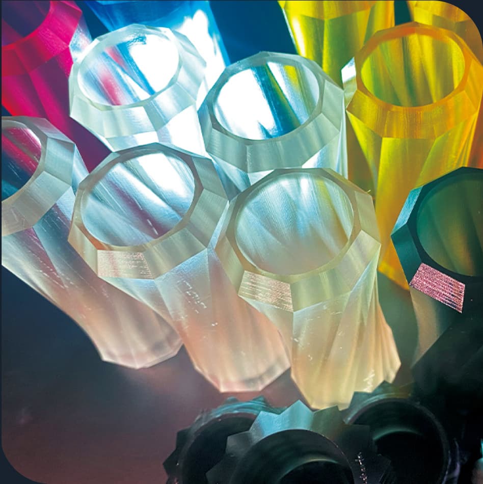 ３Dランタンシェードのカラーバリエーション